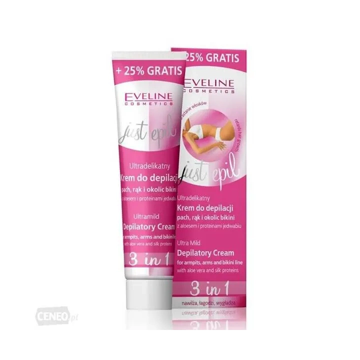 EVELINE Just Depil 3w1 Ultradelikatny krem do depilacji 125ml