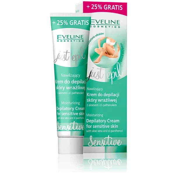 EVELINE Just Epil nawilżający krem do depilacji skóry wrażliwej 125 ml