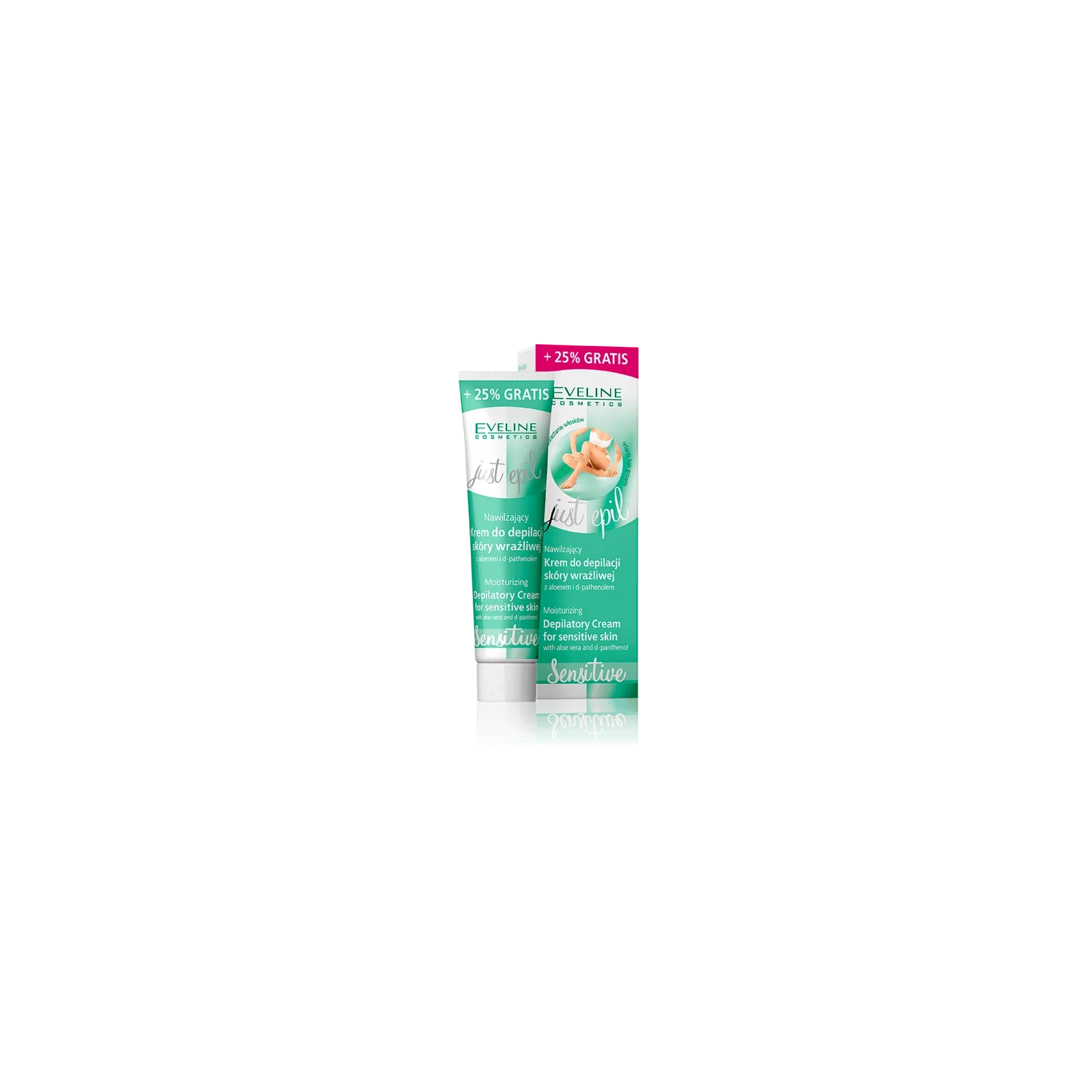 EVELINE Just Epil nawilżający krem do depilacji skóry wrażliwej 125 ml