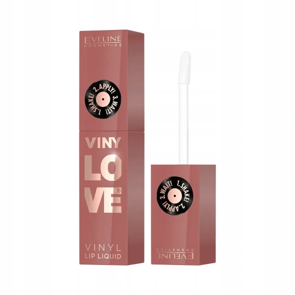 EVELINE VinyLove płynna pomadka do ust z efektem winylowym 04 Peachy 4ml
