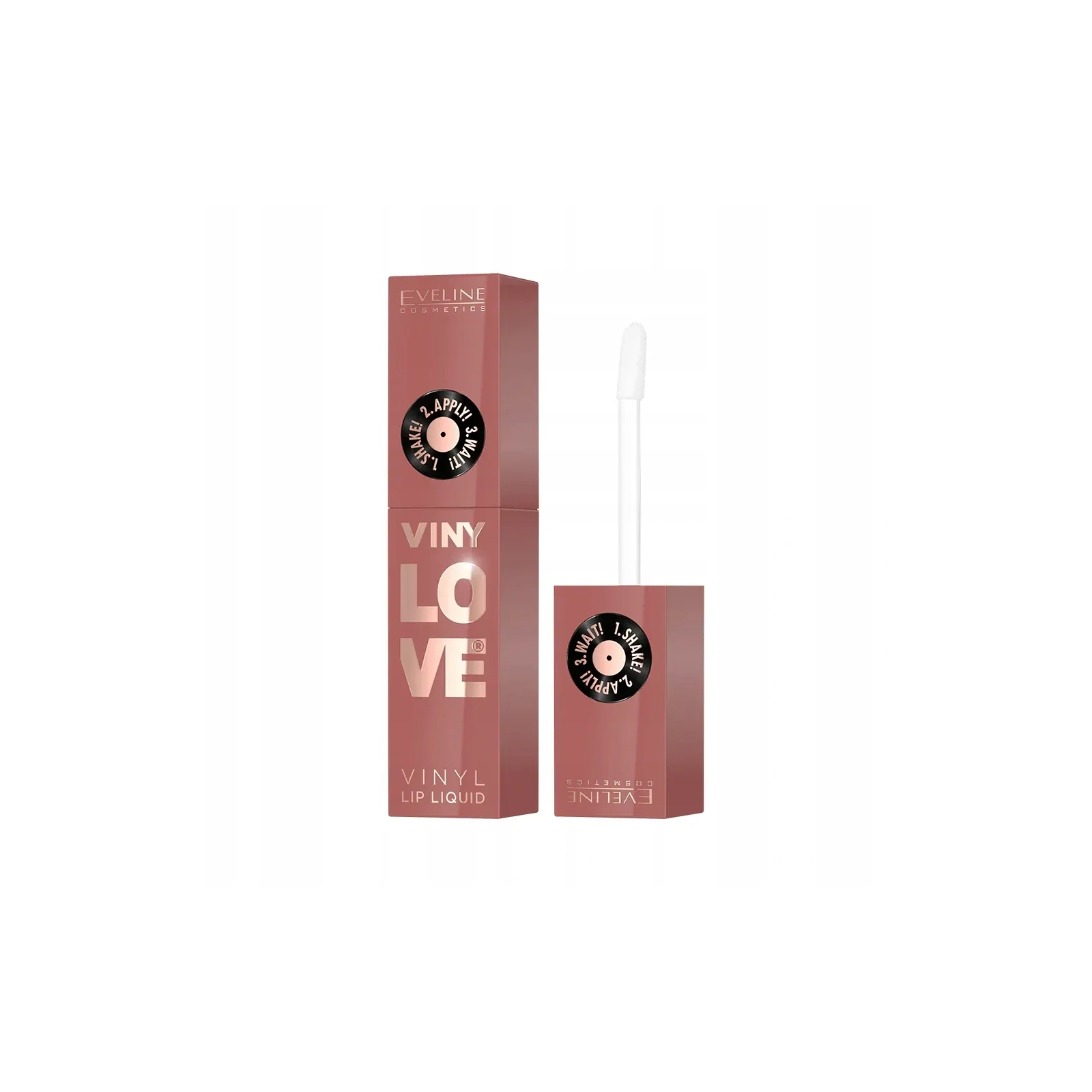 EVELINE VinyLove płynna pomadka do ust z efektem winylowym 04 Peachy 4ml