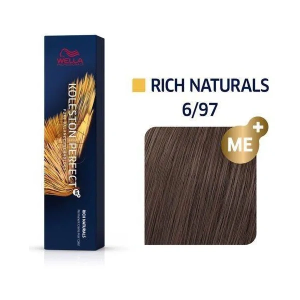 KOLESTON Perfect Me+ farba Rich Naturals 6//97 Ciemny Blond Grafitowo-Brązowy 60ml 