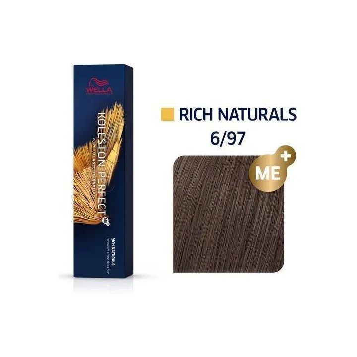 KOLESTON Perfect Me+ farba Rich Naturals 6//97 Ciemny Blond Grafitowo-Brązowy 60ml 