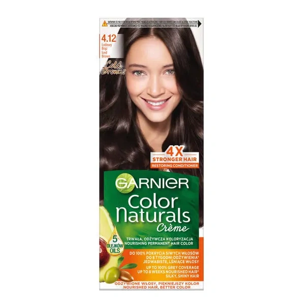 GARNIER Color Naturals Creme 4.12 Lodowy Brąz