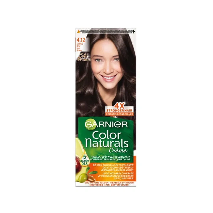 GARNIER Color Naturals Creme 4.12 Lodowy Brąz