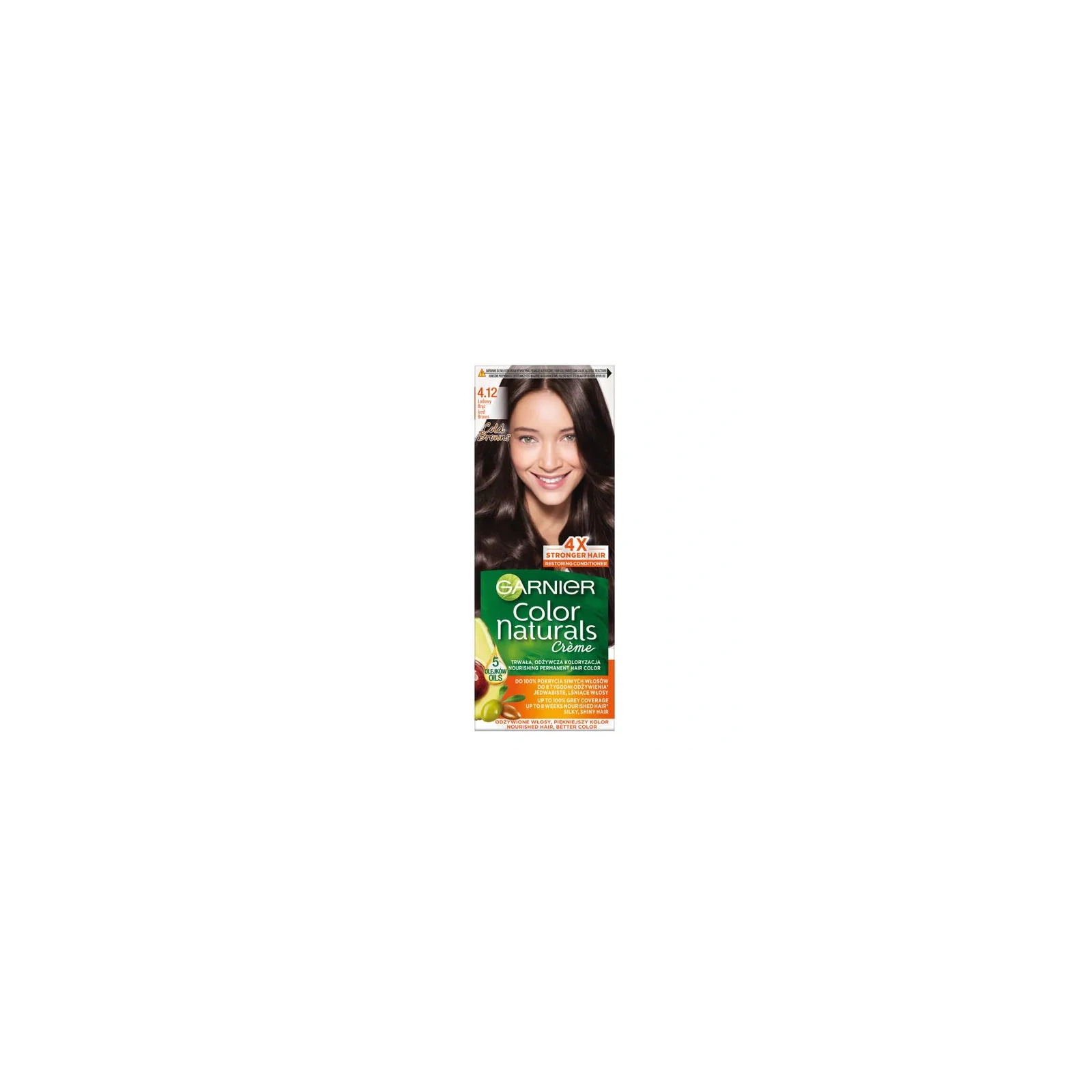 GARNIER Color Naturals Creme 4.12 Lodowy Brąz