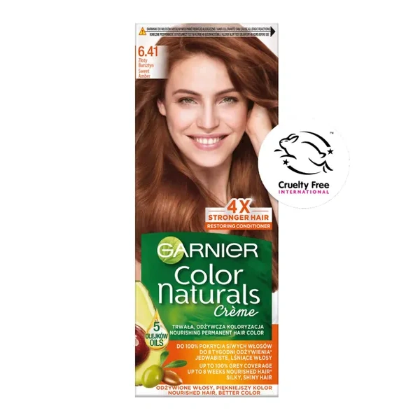 GARNIER Color Naturals Creme 6.41 Złoty Bursztyn