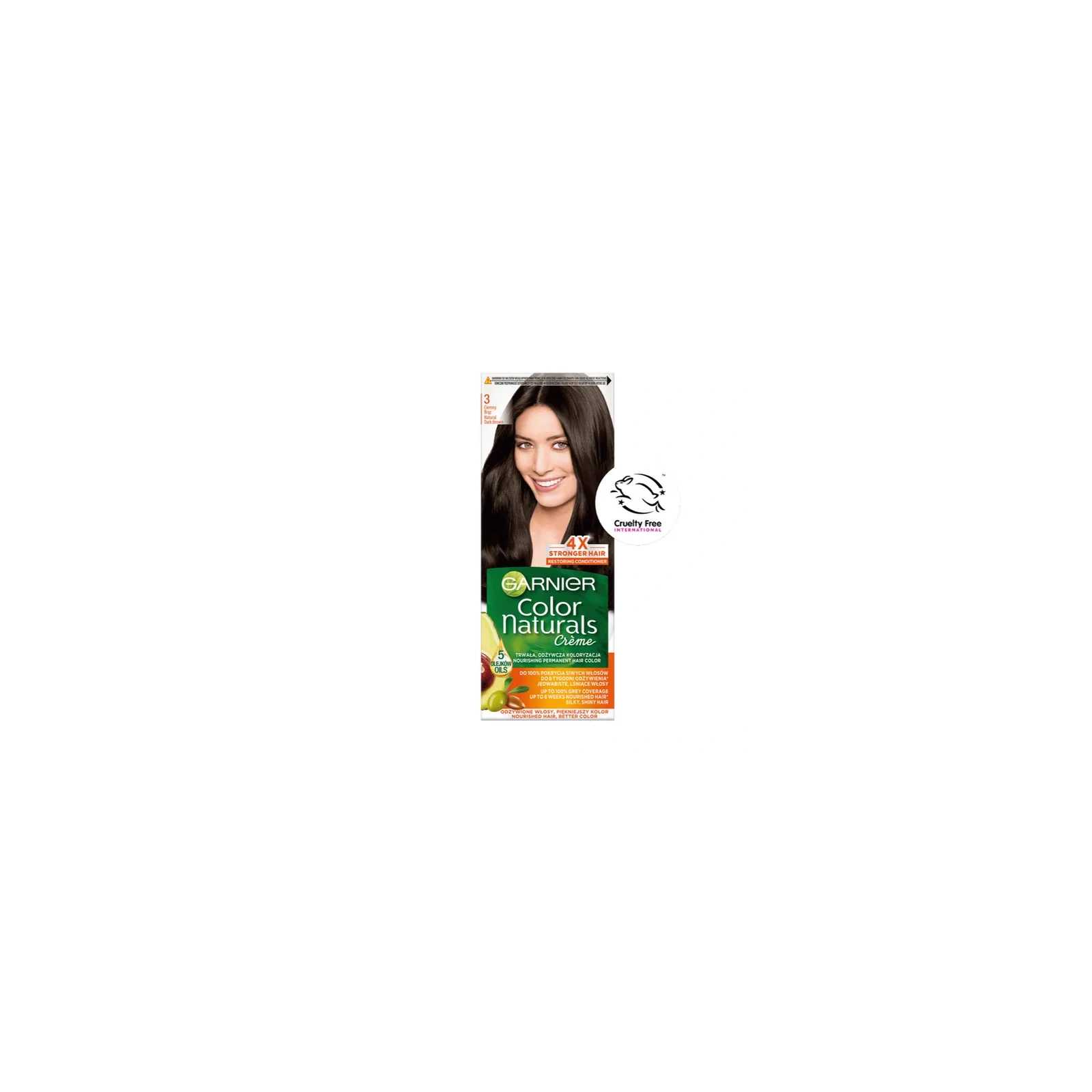 GARNIER Color Naturals Creme 3 Ciemny Brąz