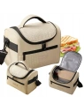 ECARLA torba termiczna piknikowa Lunch Box 25x20,5x16,5cm Beż KP05K
