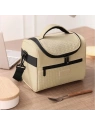 ECARLA torba termiczna piknikowa Lunch Box 25x20,5x16,5cm Beż KP05K
