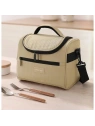 ECARLA torba termiczna piknikowa Lunch Box 25x20,5x16,5cm Beż KP05K