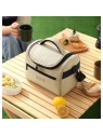 ECARLA torba termiczna piknikowa Lunch Box 25x20,5x16,5cm Beż KP05K