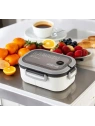 ECARLA Lunch Box śniadaniówka ze sztućcami 21x14,5x8cm Biały PJM44B