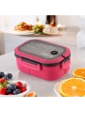 ECARLA Lunch Box śniadaniówka ze sztućcami 21x14,5x8cm Fuksja PJM44F