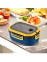 ECARLA Lunch Box śniadaniówka ze sztućcami 21x14,5x8cm Granat PJM44GRAN