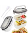 ECARLA Lunch Box śniadaniówka ze sztućcami 21x14,5x8cm Granat PJM44GRAN