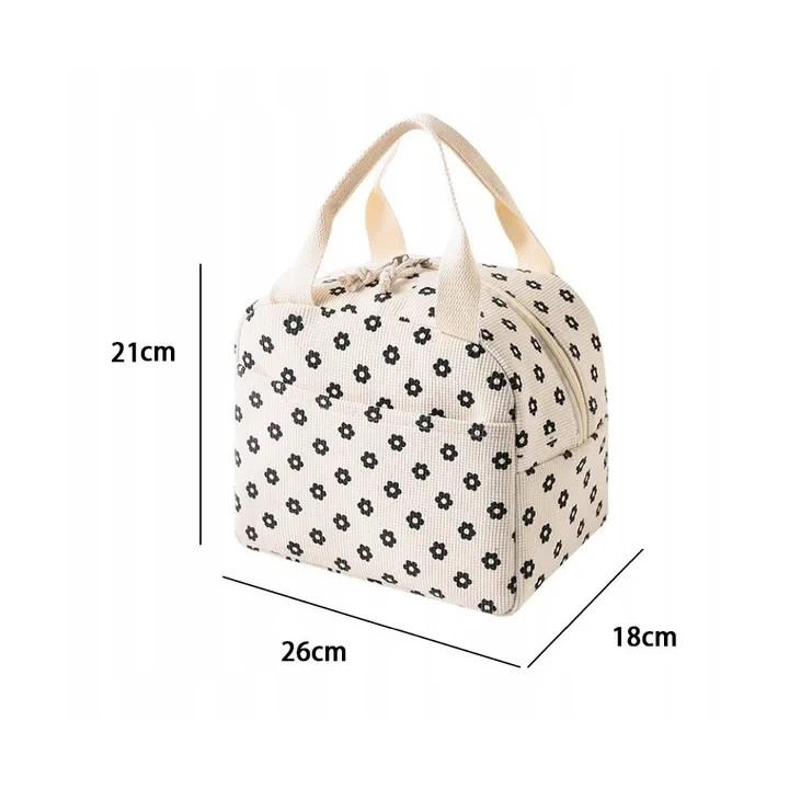 ECARLA torba termiczna piknikowa Lunch Box 26x21x18cm Stokrotki PJM45 