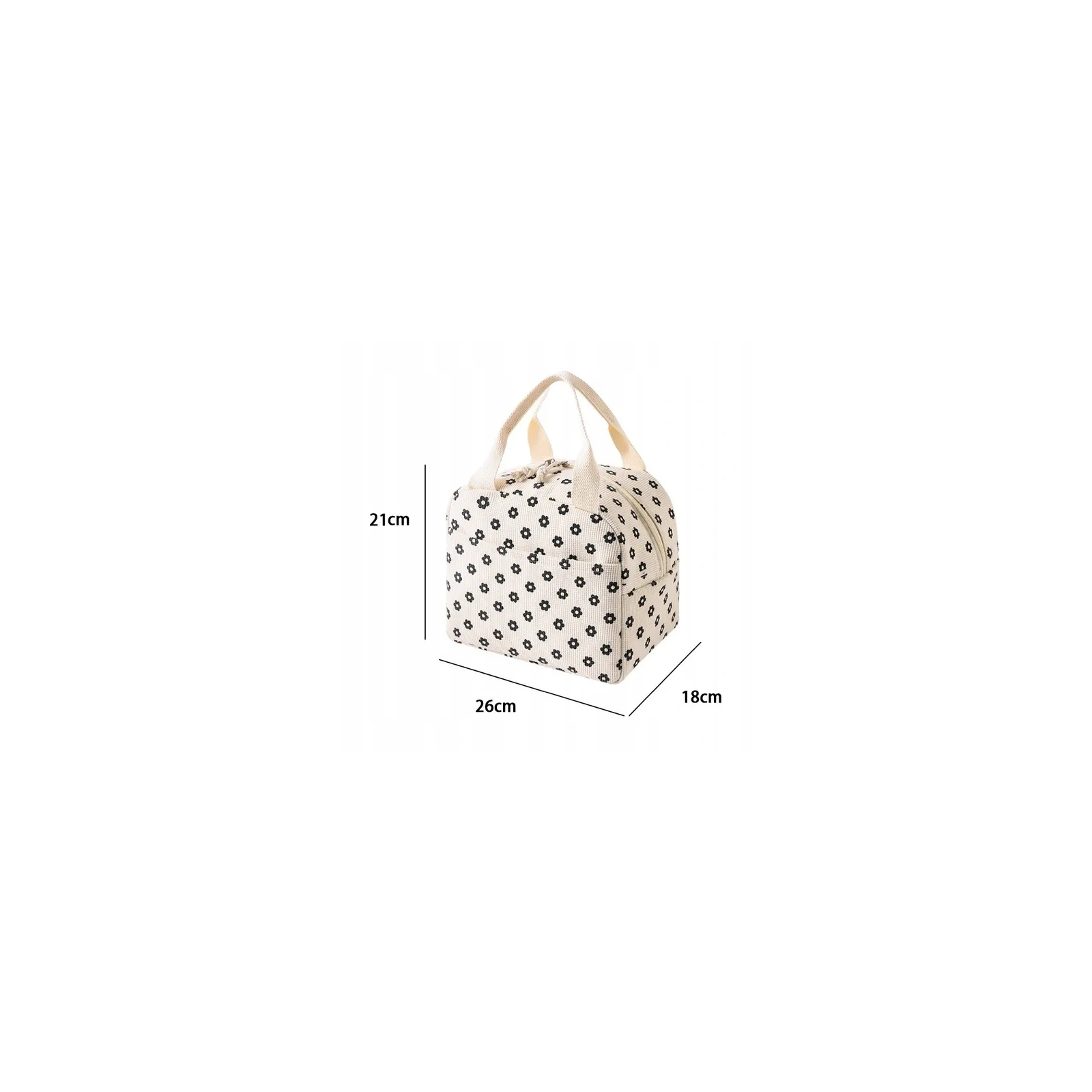 ECARLA torba termiczna piknikowa Lunch Box 26x21x18cm Stokrotki PJM45 