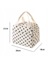 ECARLA torba termiczna piknikowa Lunch Box 26x21x18cm Stokrotki PJM45 