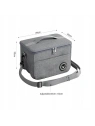 ECARLA torba termiczna piknikowa Lunch Box 29x20x21cm Szara KP04SZ 