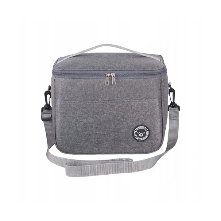 ECARLA torba termiczna piknikowa Lunch Box 29x20x21cm Szara KP04SZ 