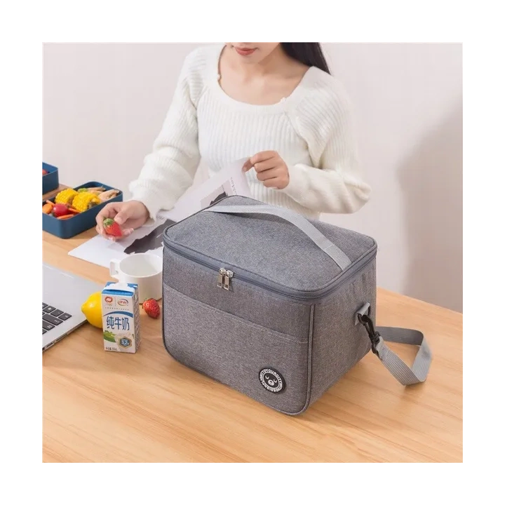 ECARLA torba termiczna piknikowa Lunch Box 29x20x21cm Szara KP04SZ 