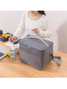ECARLA torba termiczna piknikowa Lunch Box 29x20x21cm Szara KP04SZ 