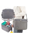 ECARLA torba termiczna piknikowa Lunch Box 29x20x21cm Szara KP04SZ 