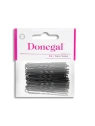 DONEGAL Wsuwki kokówki do włosów Czarne 7cm