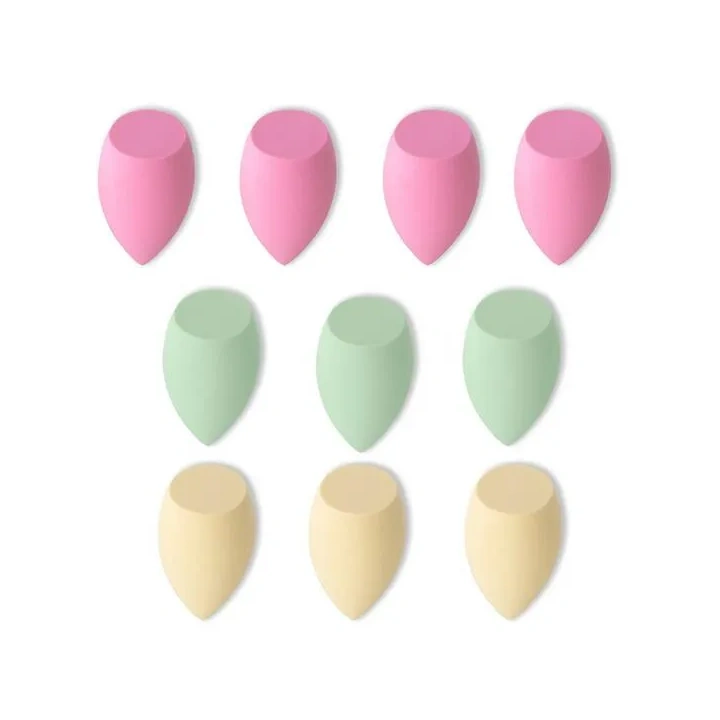ECARLA zestaw gąbeczek do makijażu 10szt Pastel Mint GB11 