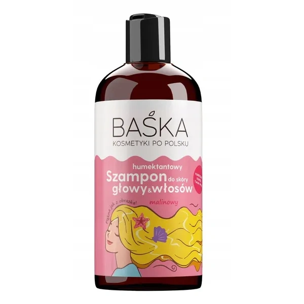 SOLVERX Baśka szampon do włosów humektantowy Malinowy 500ml 