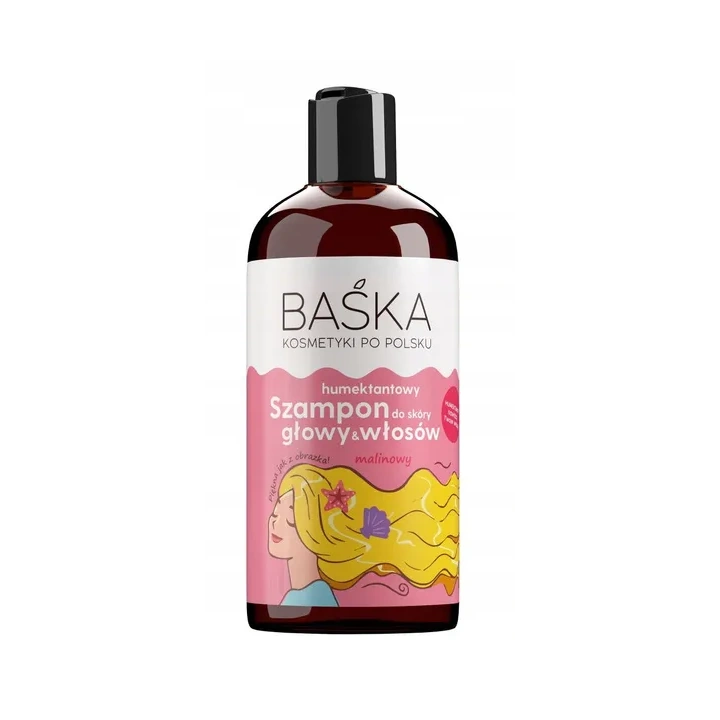SOLVERX Baśka szampon do włosów humektantowy Malinowy 500ml 