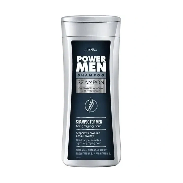 JOANNA Power Men Hair szampon do siwych włosów dla mężczyzn 200ml