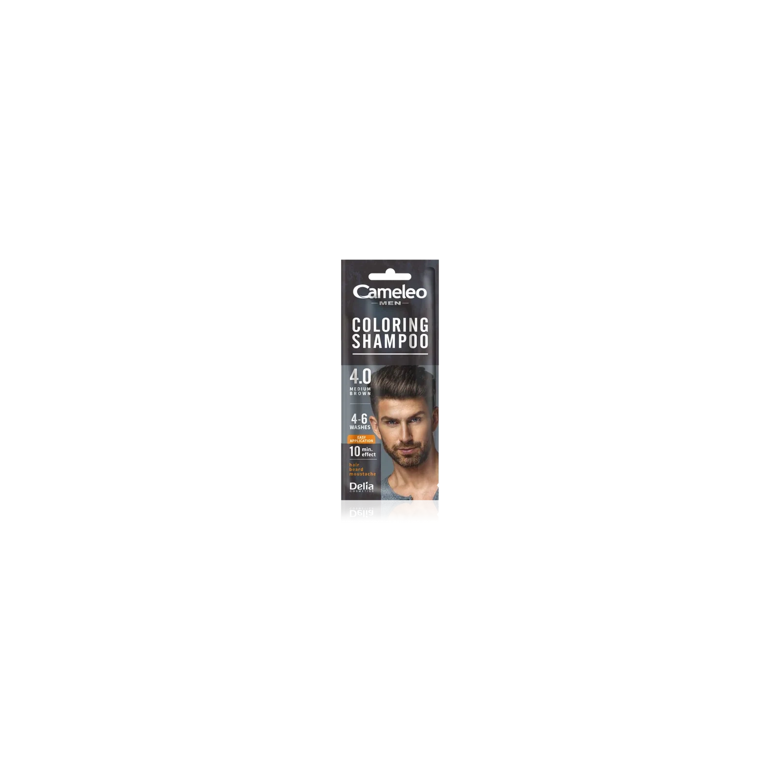 DELIA Cameleo Men Coloring Shampoo szamponetka koloryzująca 4.0 Medium Brown 15ml 