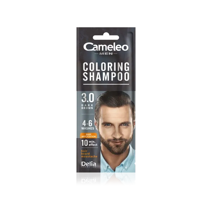 DELIA Cameleo Men Coloring Shampoo szamponetka koloryzująca 3.0 Dark Brown 15ml 