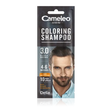 DELIA Cameleo Men Coloring Shampoo szamponetka koloryzująca 3.0 Dark Brown 15ml 