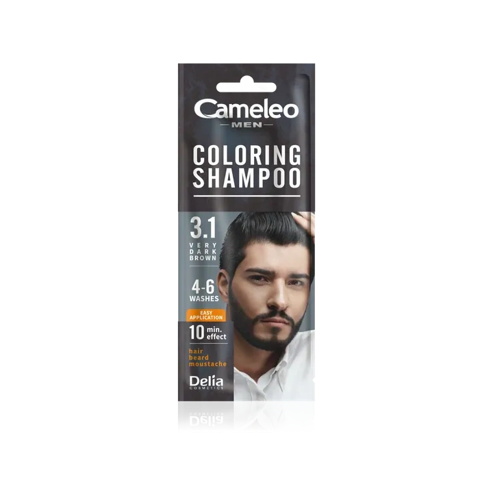 DELIA Cameleo Men Coloring Shampoo szamponetka koloryzująca 3.1 Very Dark Brown 15ml 