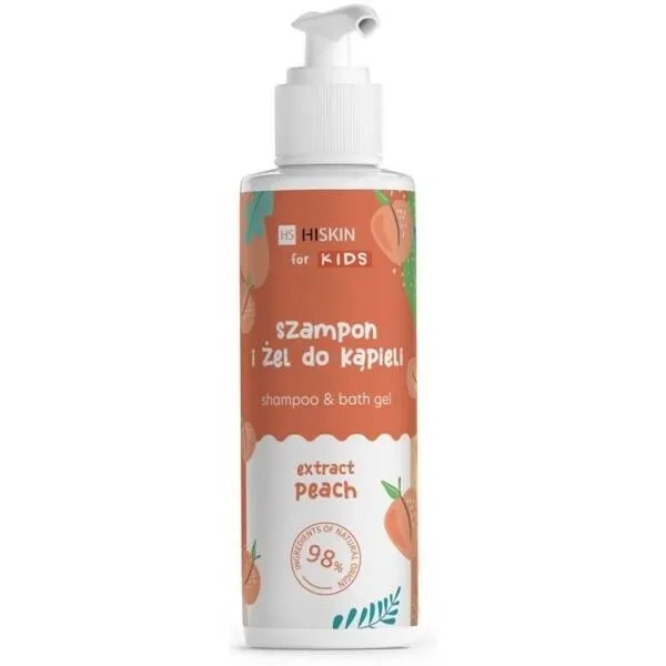 HISKIN For Kids szampon i żel do kąpieli Extact Peach 280ml 
