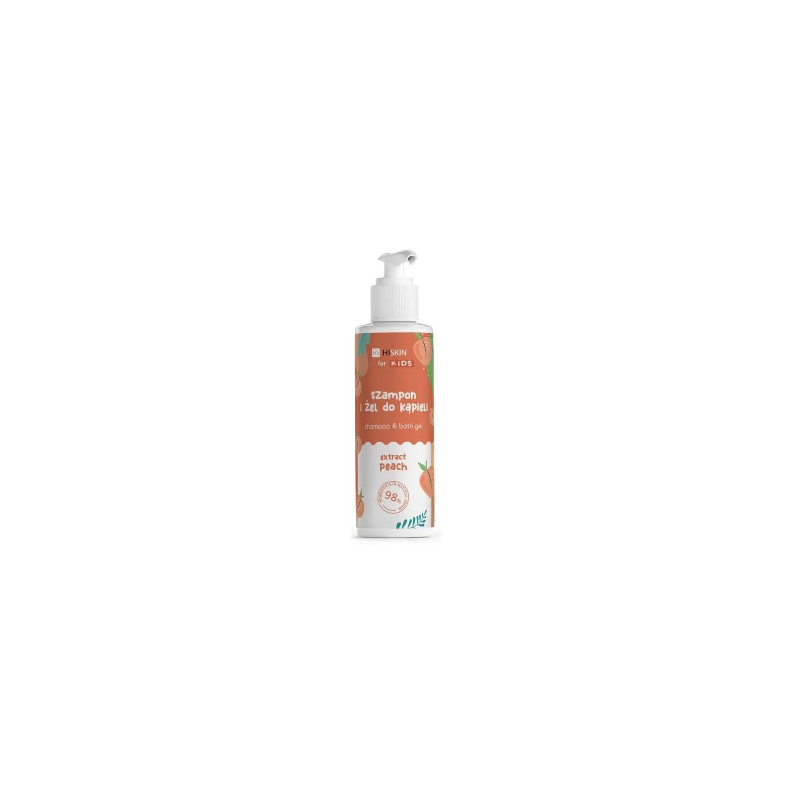 HISKIN For Kids szampon i żel do kąpieli Extact Peach 280ml 