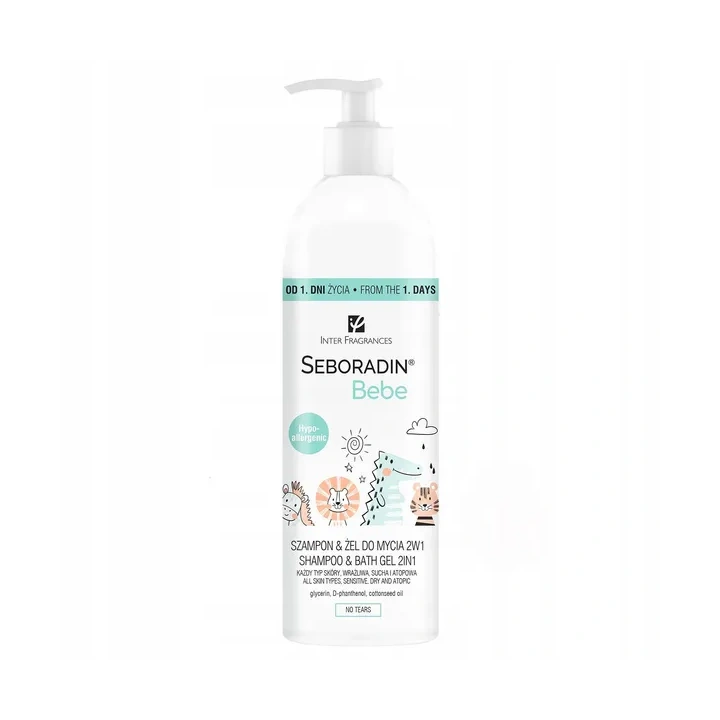 SEBORADIN Bebe 2w1 szampon i żel do mycia Hypoallergenic 500ml 