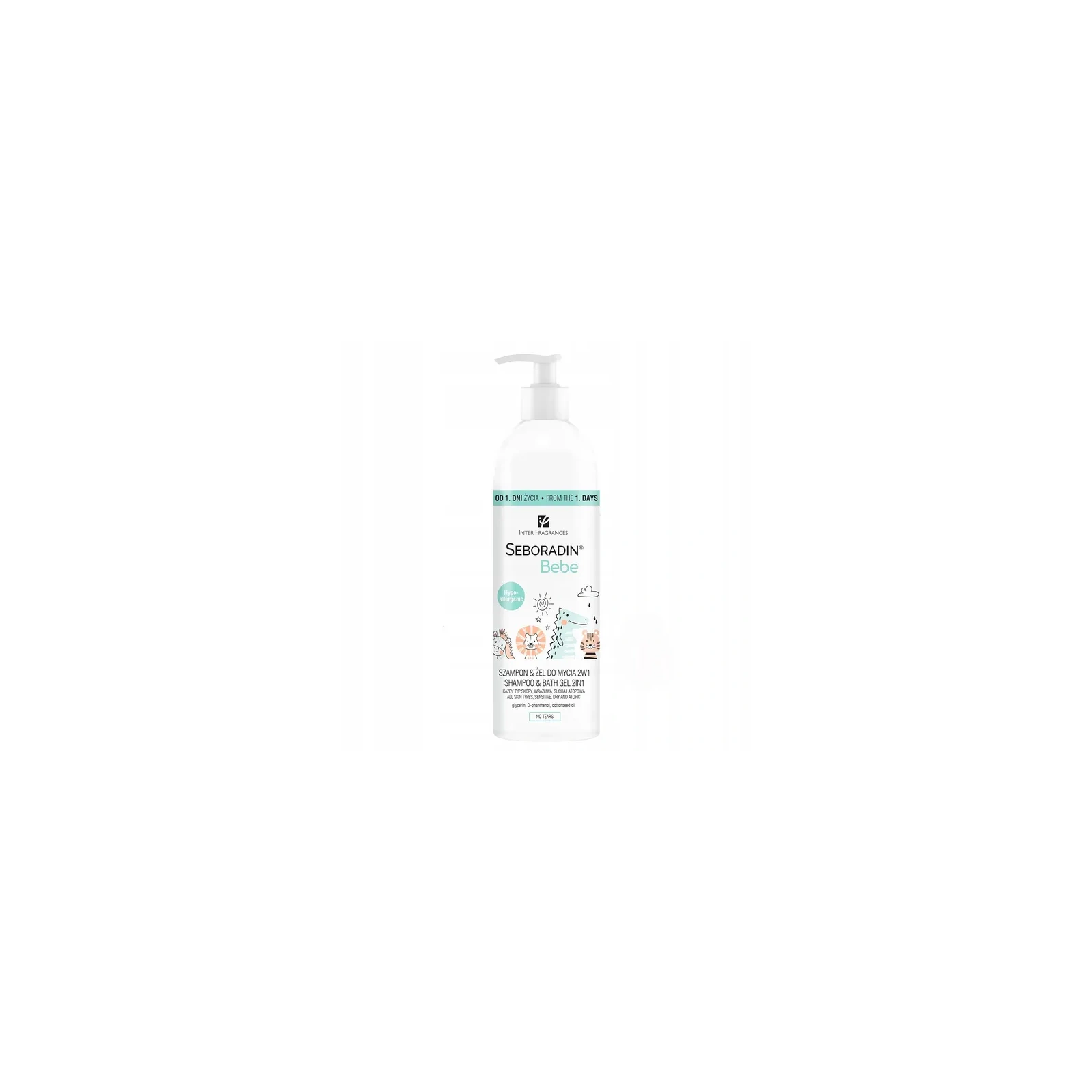 SEBORADIN Bebe 2w1 szampon i żel do mycia Hypoallergenic 500ml 