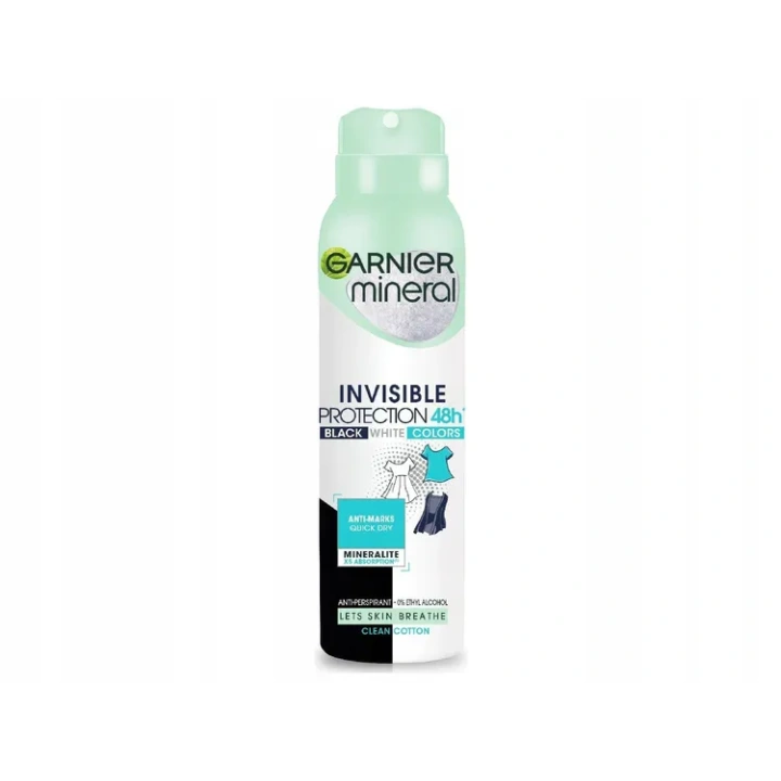 GARNIER Mineral Invisible Protect Clean Cotton 48h 150ml