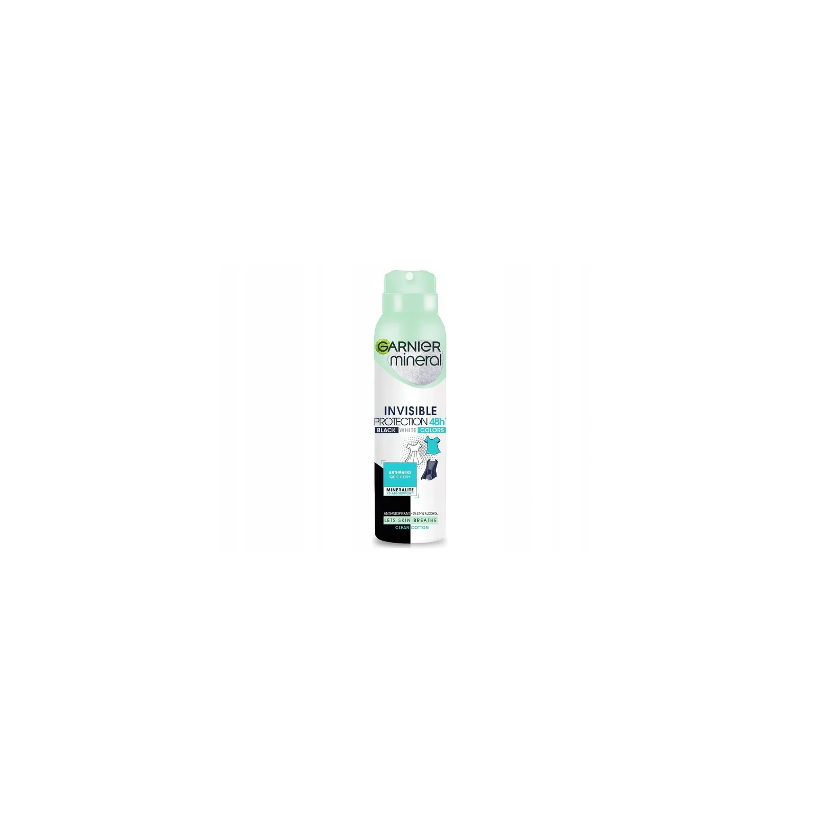 GARNIER Mineral Invisible Protect Clean Cotton 48h 150ml