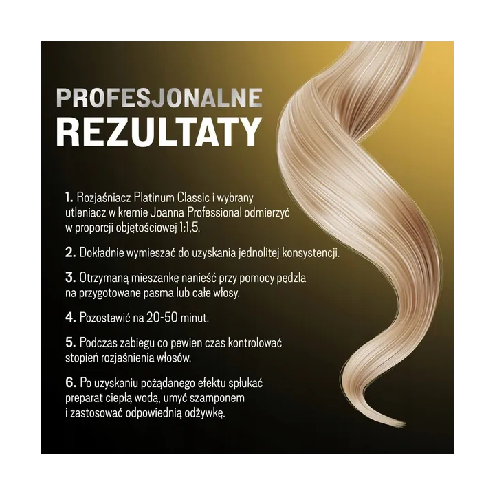 JOANNA PROFESSIONAL Platinun Classic rozjaśniacz do włosów 450g