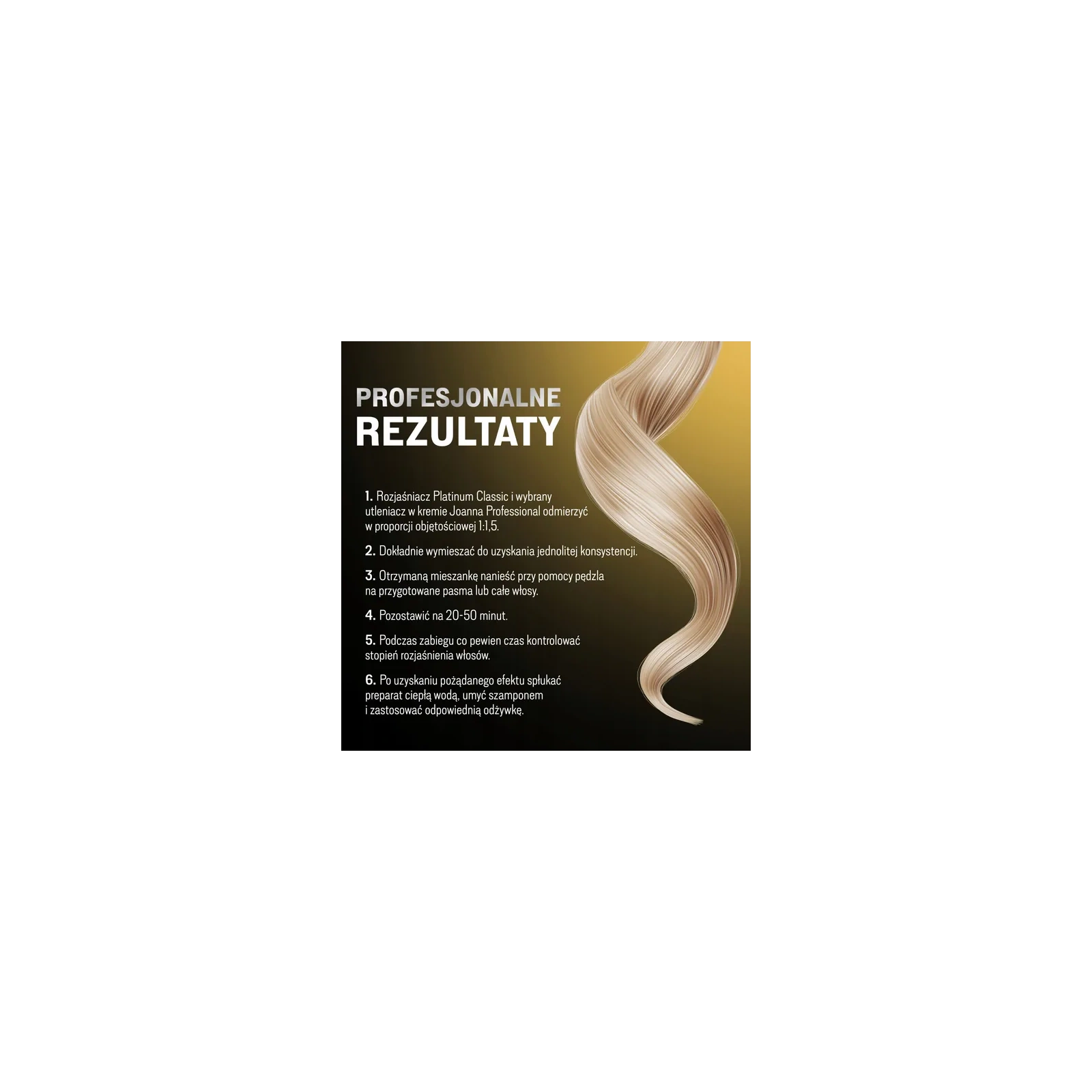 JOANNA PROFESSIONAL Platinun Classic rozjaśniacz do włosów 450g