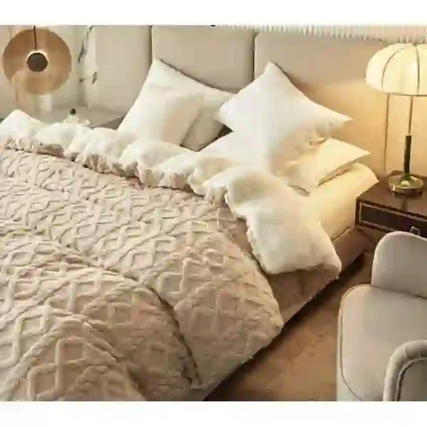ECARLA koc pleciony 180x220cm Beż KOC14BR 