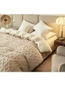 ECARLA koc pleciony 180x220cm Beż KOC14BR 