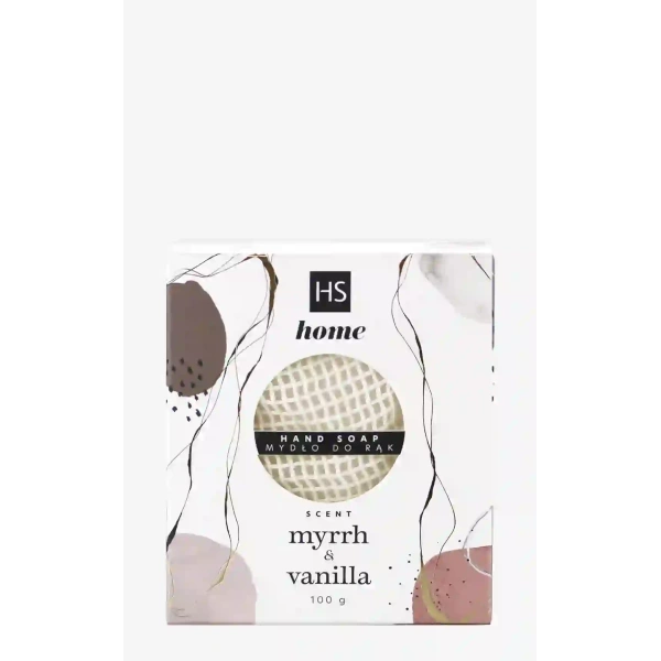 HISKIN Home mydło do rąk kostka w pudełku Mirra i Vanilla 100g