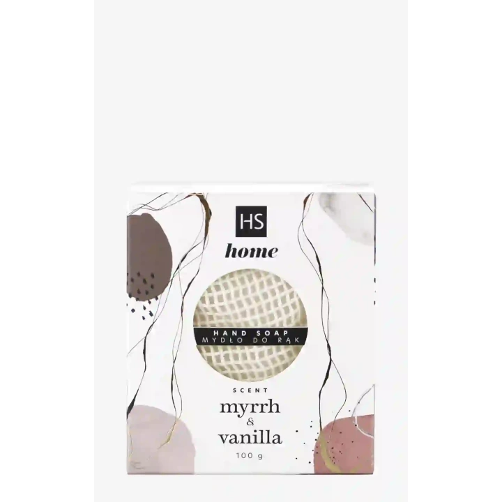 HISKIN Home mydło do rąk kostka w pudełku Mirra i Vanilla 100g