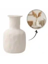 ECARLA wazon na kwiaty ceramiczny, minimalistyczny 20,5×13,5cm WAZ06